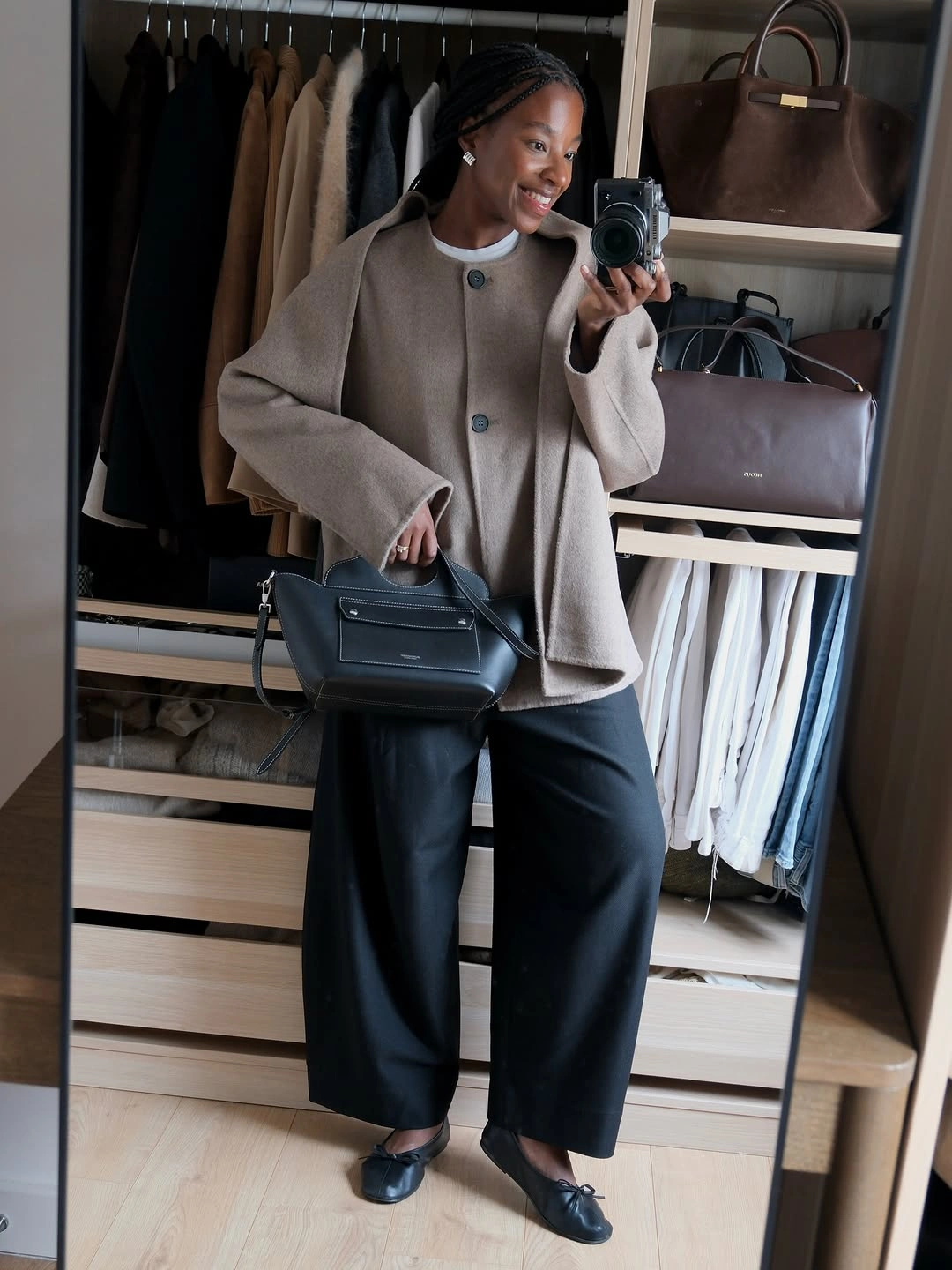 fall classy outfits women 2026 Minimal Taupe Layers for Quiet Luxury Dressing