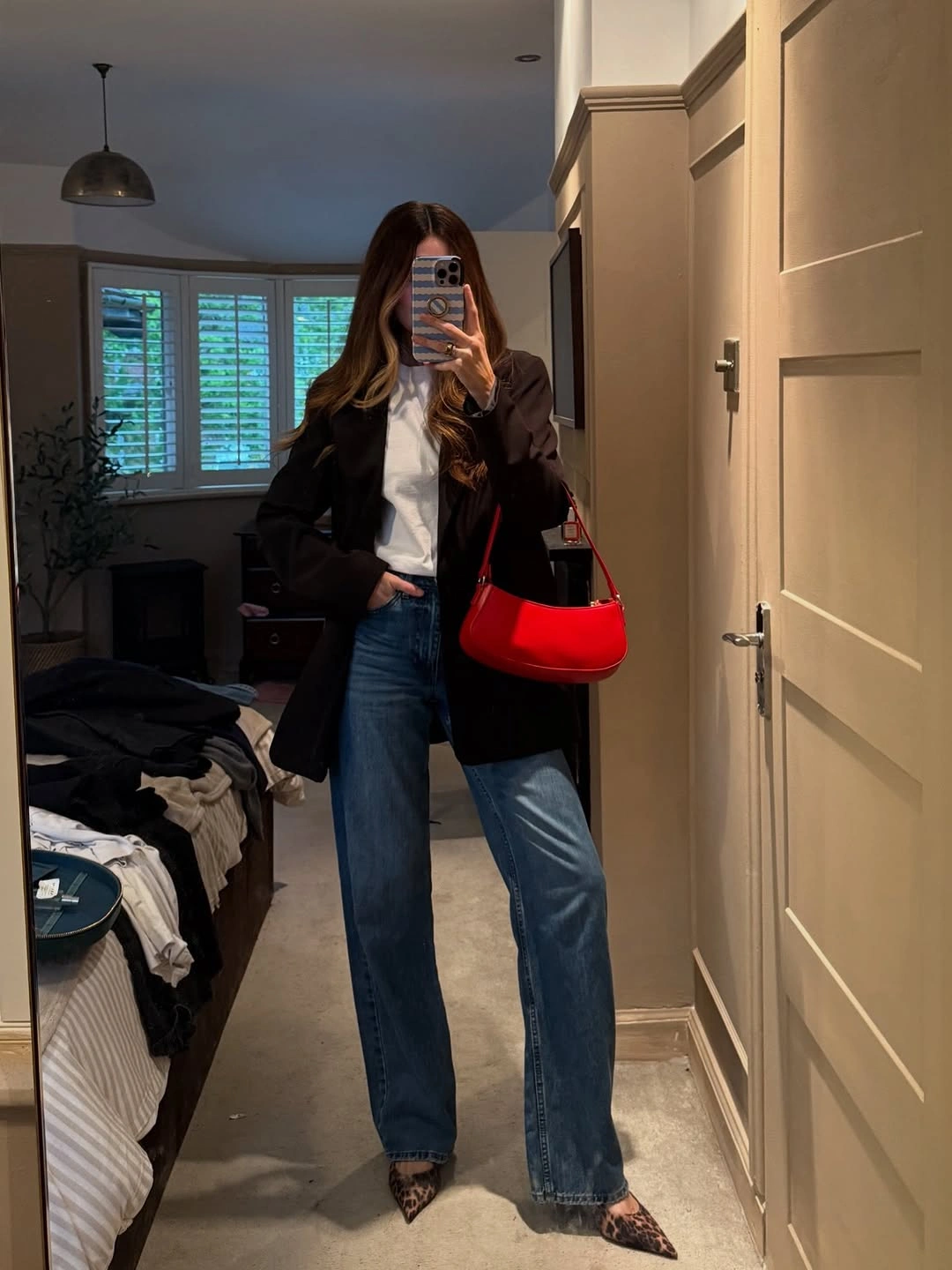 fall classy outfits women 2026 Classic Denim With One Bold Statement Piece