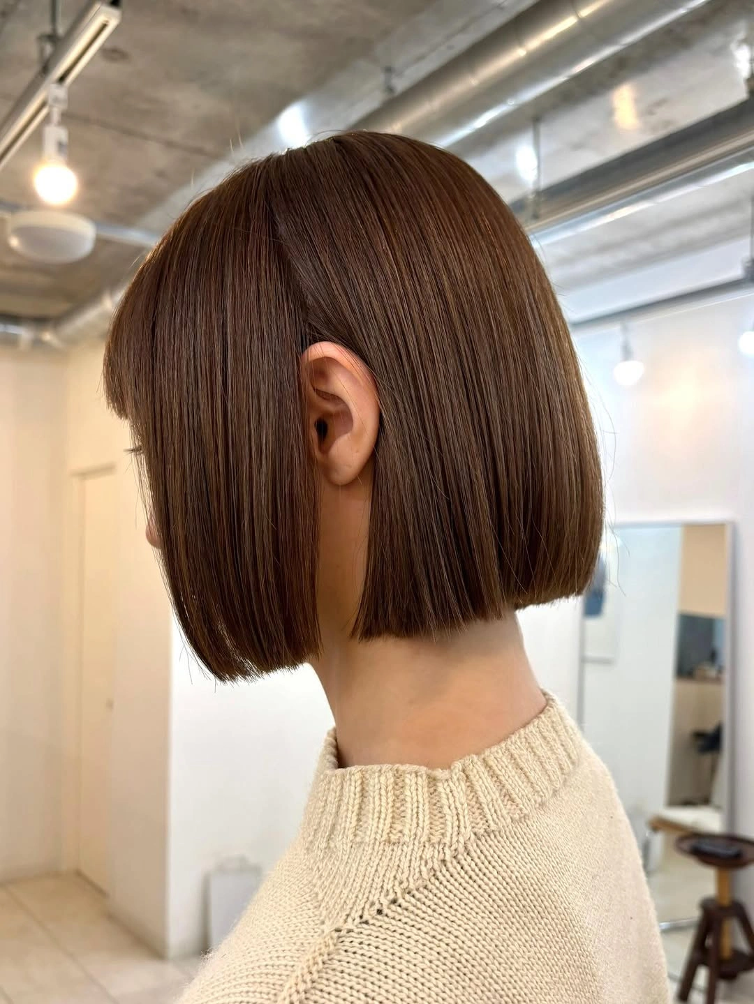 fall French Bob 2026 Ultra Sleek Espresso French Bob With Graphic Lines