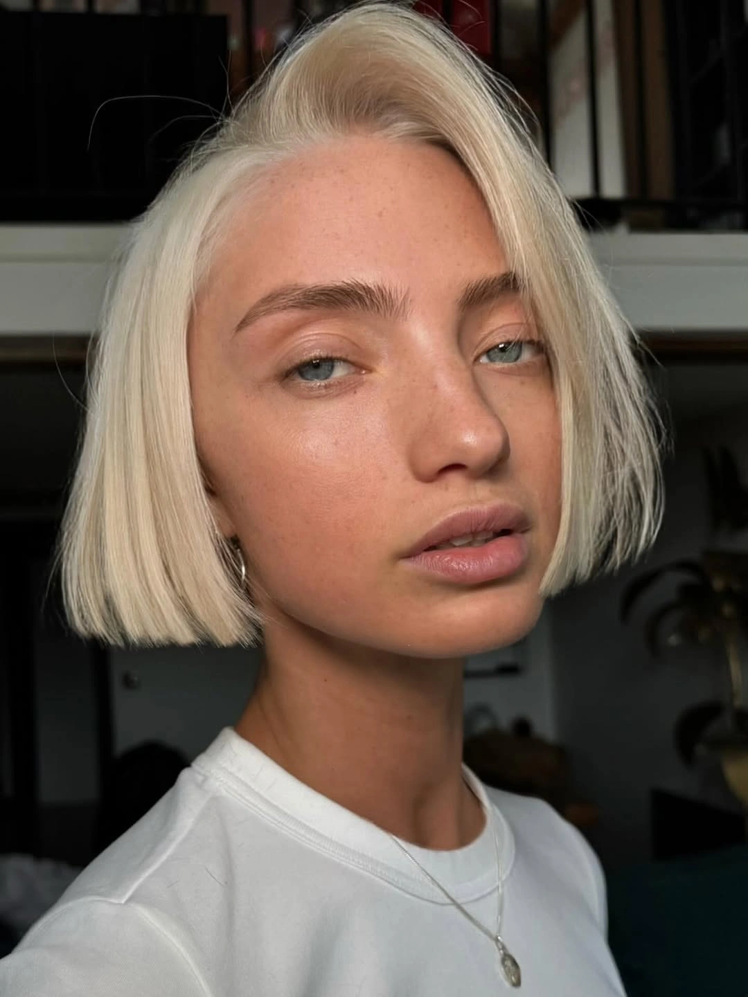 fall French Bob 2026 Ultra Sleek Platinum French Bob With Bold Minimalism