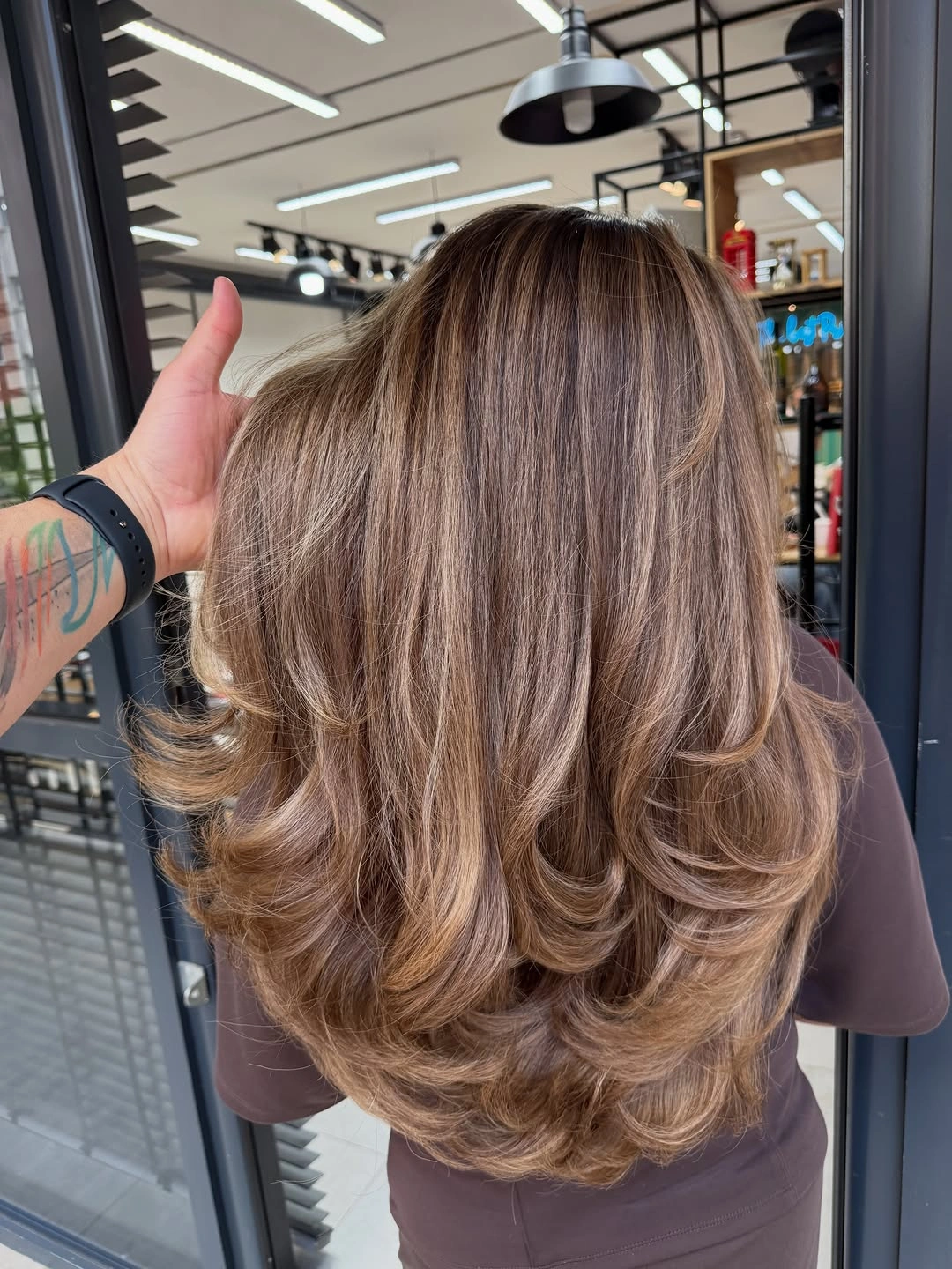 fall hair colour ideas 2026 Luxury Beige Bronde With Cascading Layers