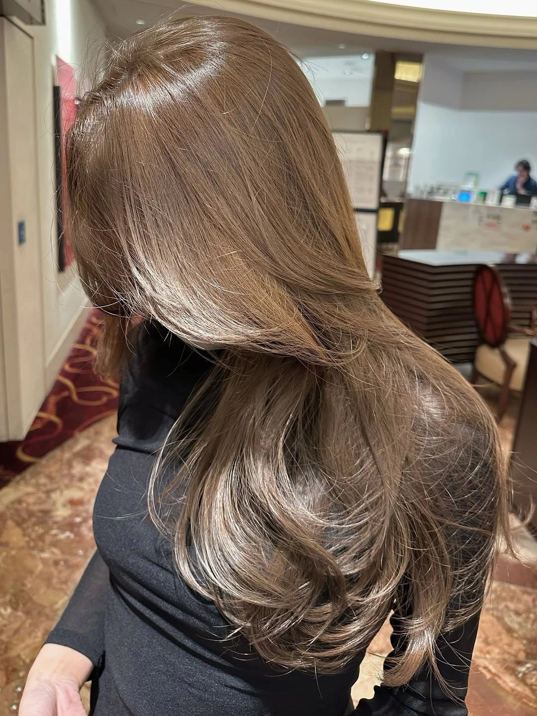 fall hair colour ideas 2026 Smoky Mushroom Brunette With a Cashmere Finish