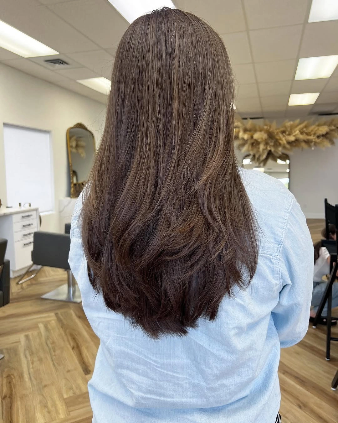 fall haircuts for women 2026 Long Espresso Layers with Natural Movement