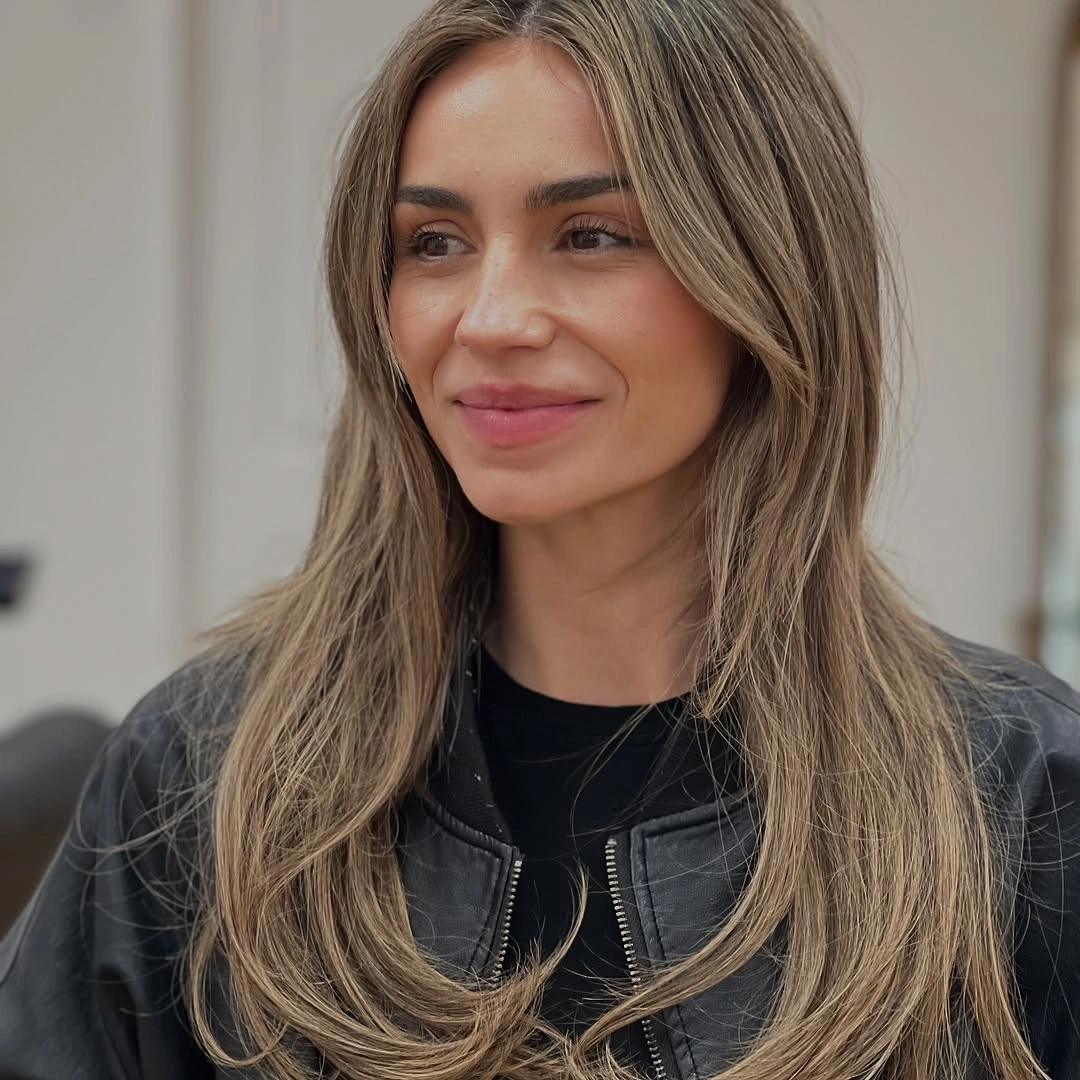 fall haircuts for women 2026 Modern Mushroom Blonde Layers with Feathered Curtain Pieces