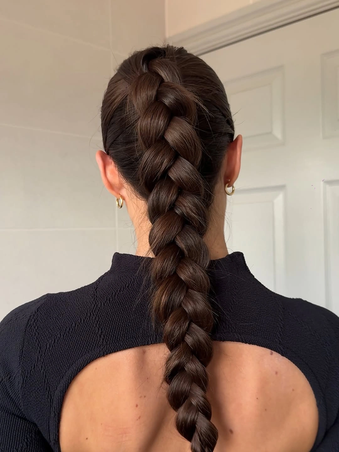 fall hairstyles for long hair 2026 Sleek Power Braid for Busy Fall Days