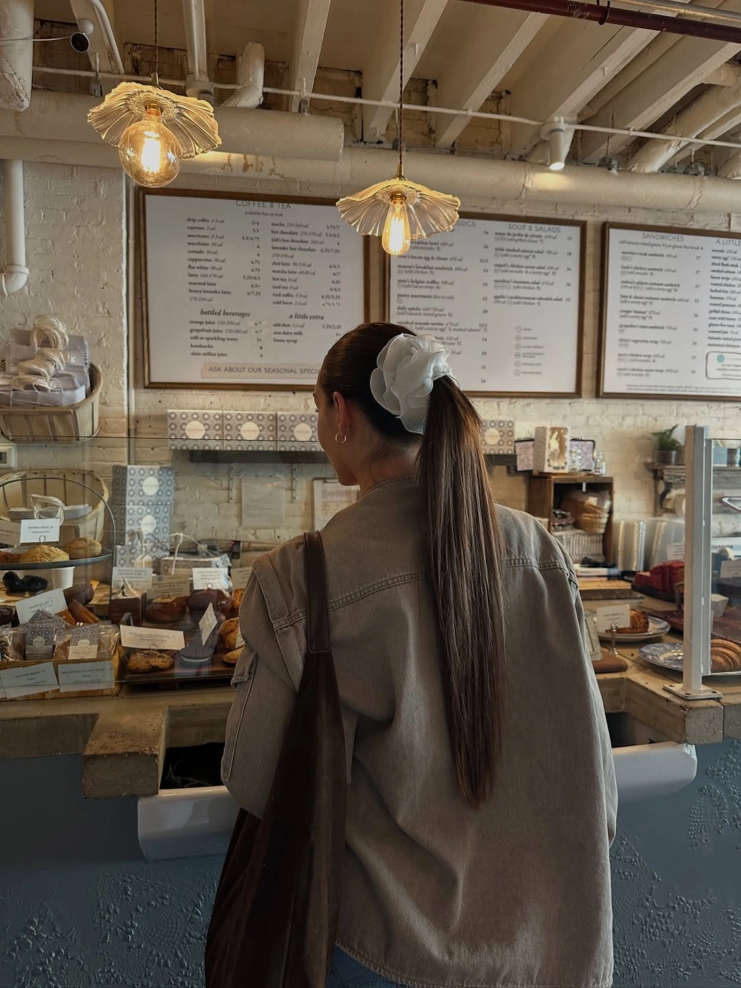 fall hairstyles for long hair 2026 Polished Low Ponytail With a Statement Scrunchie