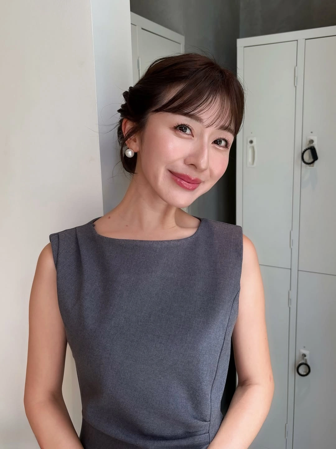 Fall hairstyles for office 2026 Soft Office Bun With Wispy Bangs for Everyday Elegance