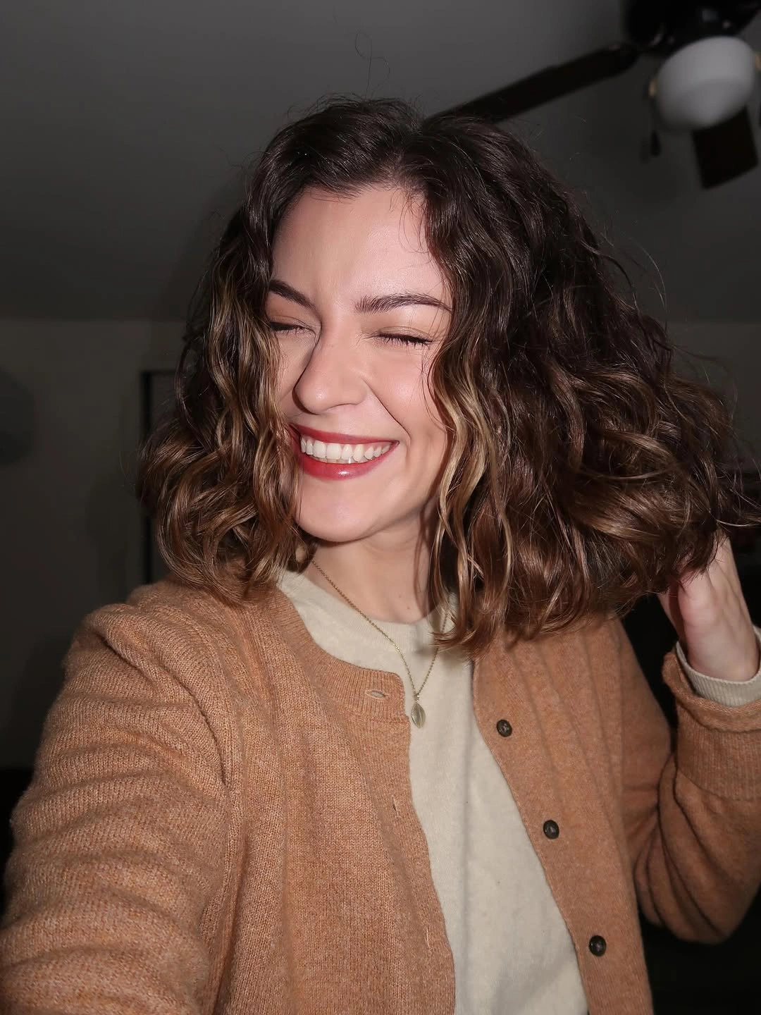 fall short haircuts 2026 Naturally Curly Bob Full Of Autumn Movement