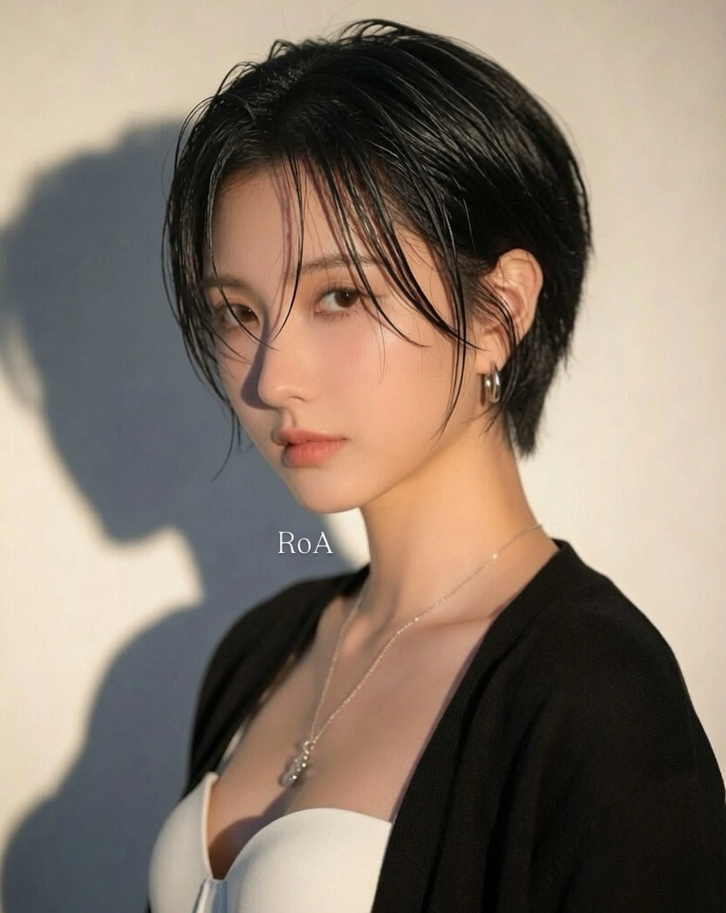 fall short haircuts 2026 Wet Look Pixie With Face-Framing Pieces