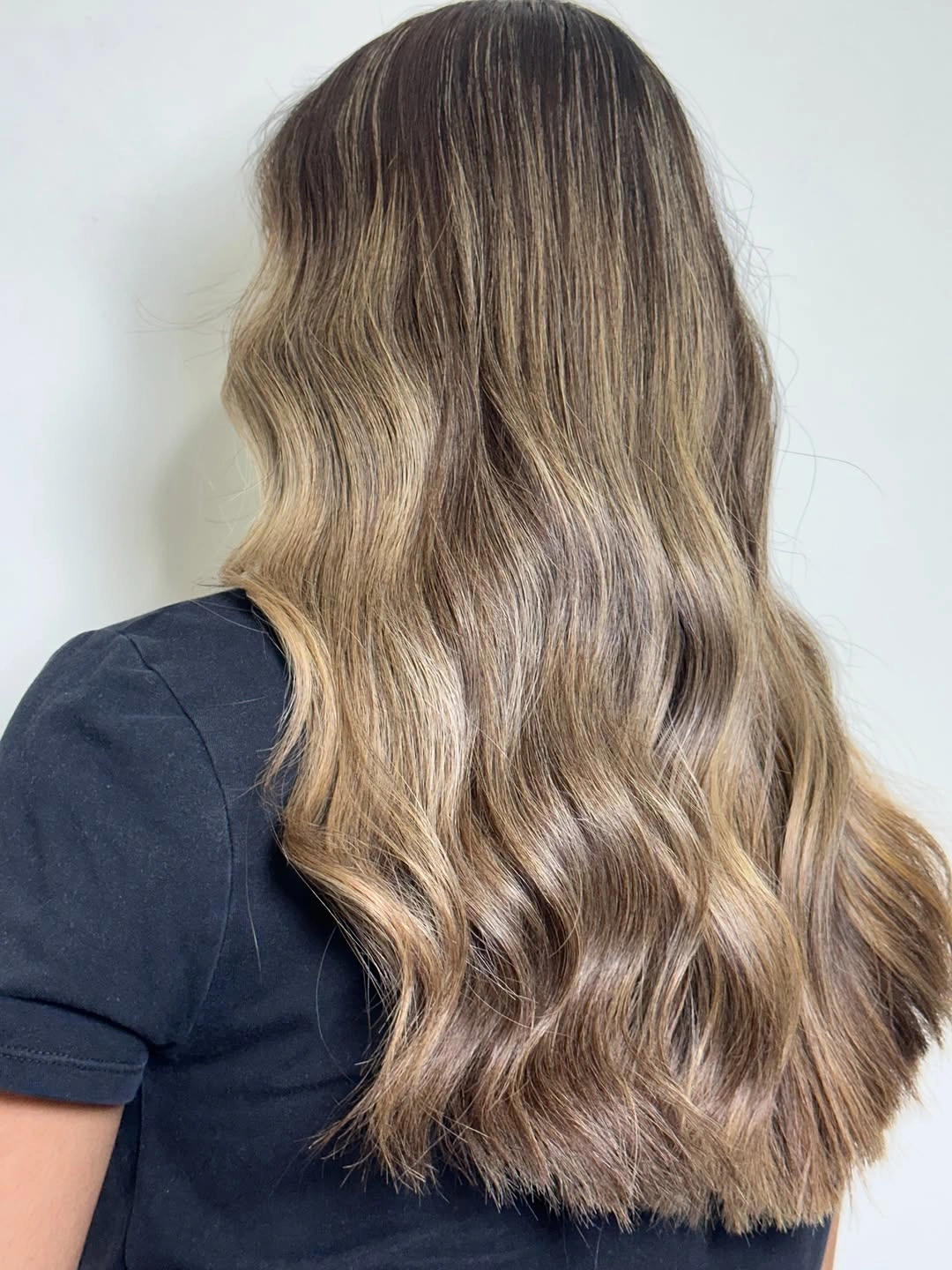full head babylights blonde on brown hair Soft Champagne Babylights With A Seamless Brunette Melt