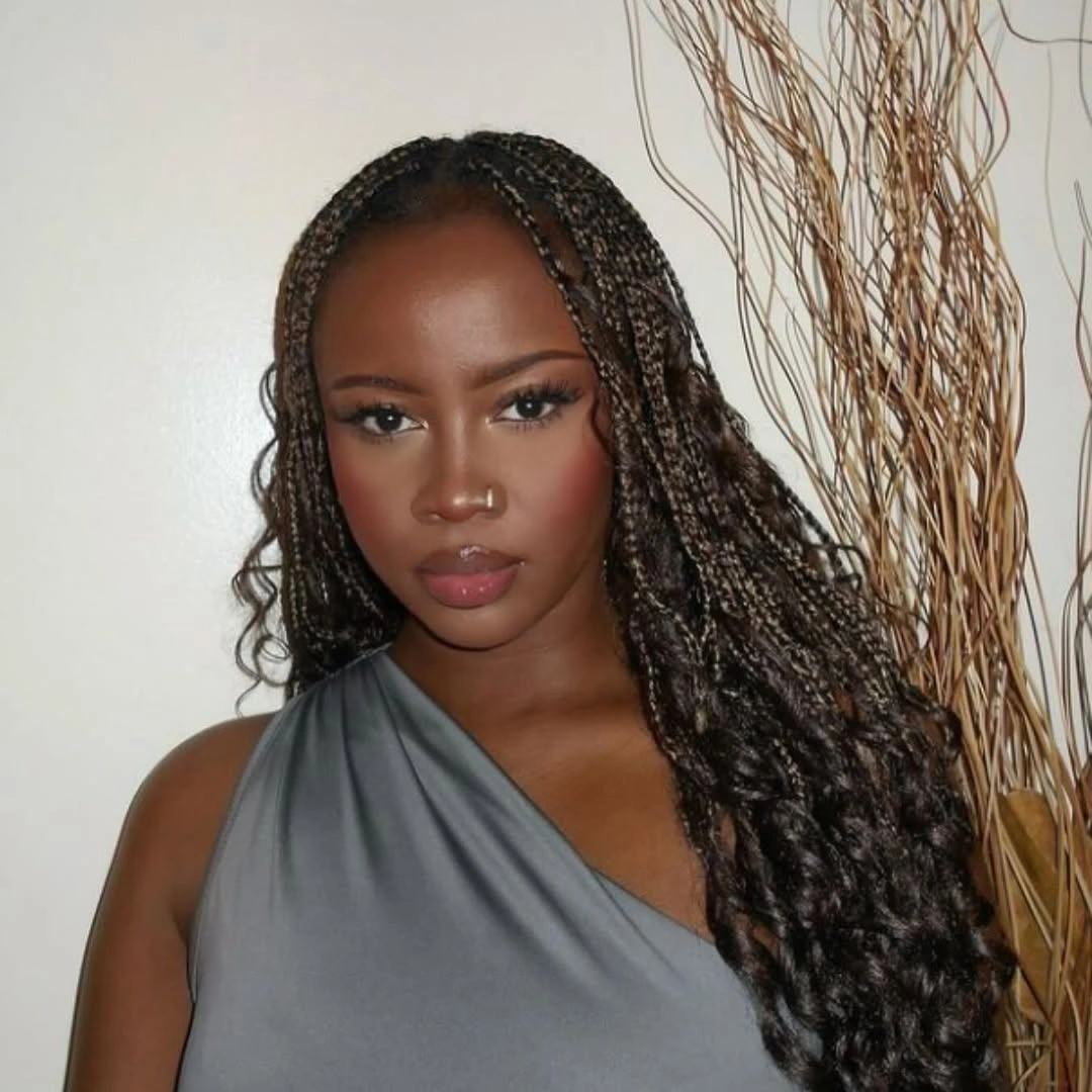 goddess braid Classic Medium Goddess Braids with Elegant Side Curls