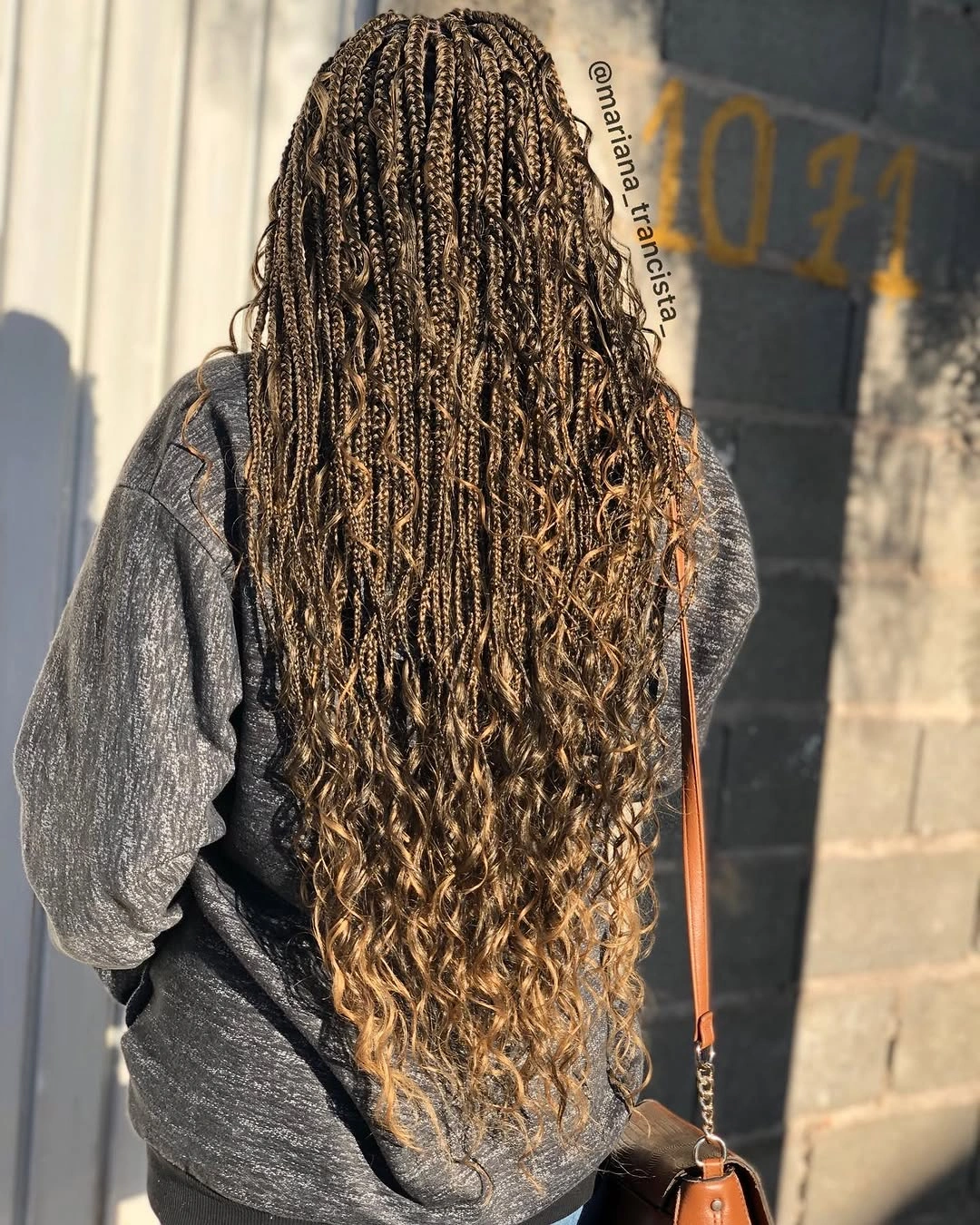 goddess braid Honey Brown Goddess Braids with Endless Boho Waves