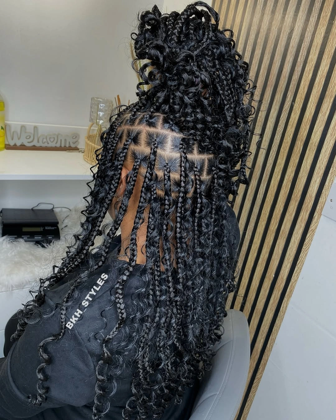 goddess braid Voluminous Half-Up Goddess Braids with Defined Spiral Curls