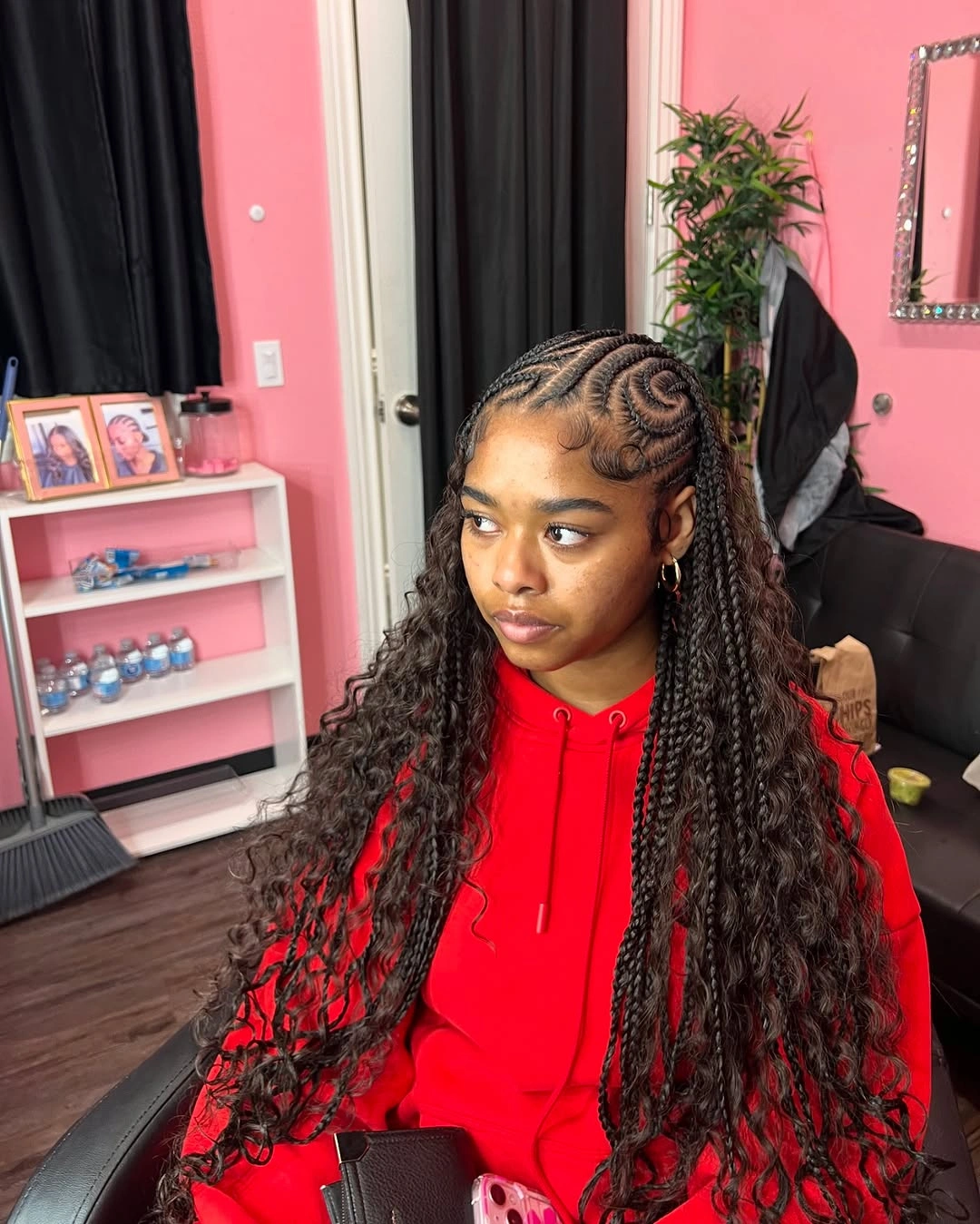 goddess braid Boho Goddess Braids with Sculpted Swirl Cornrows