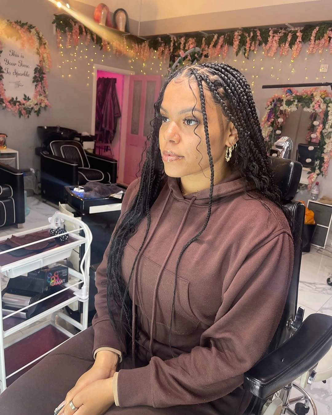 goddess braid Classic Knotless Goddess Braids with Minimalist Elegance