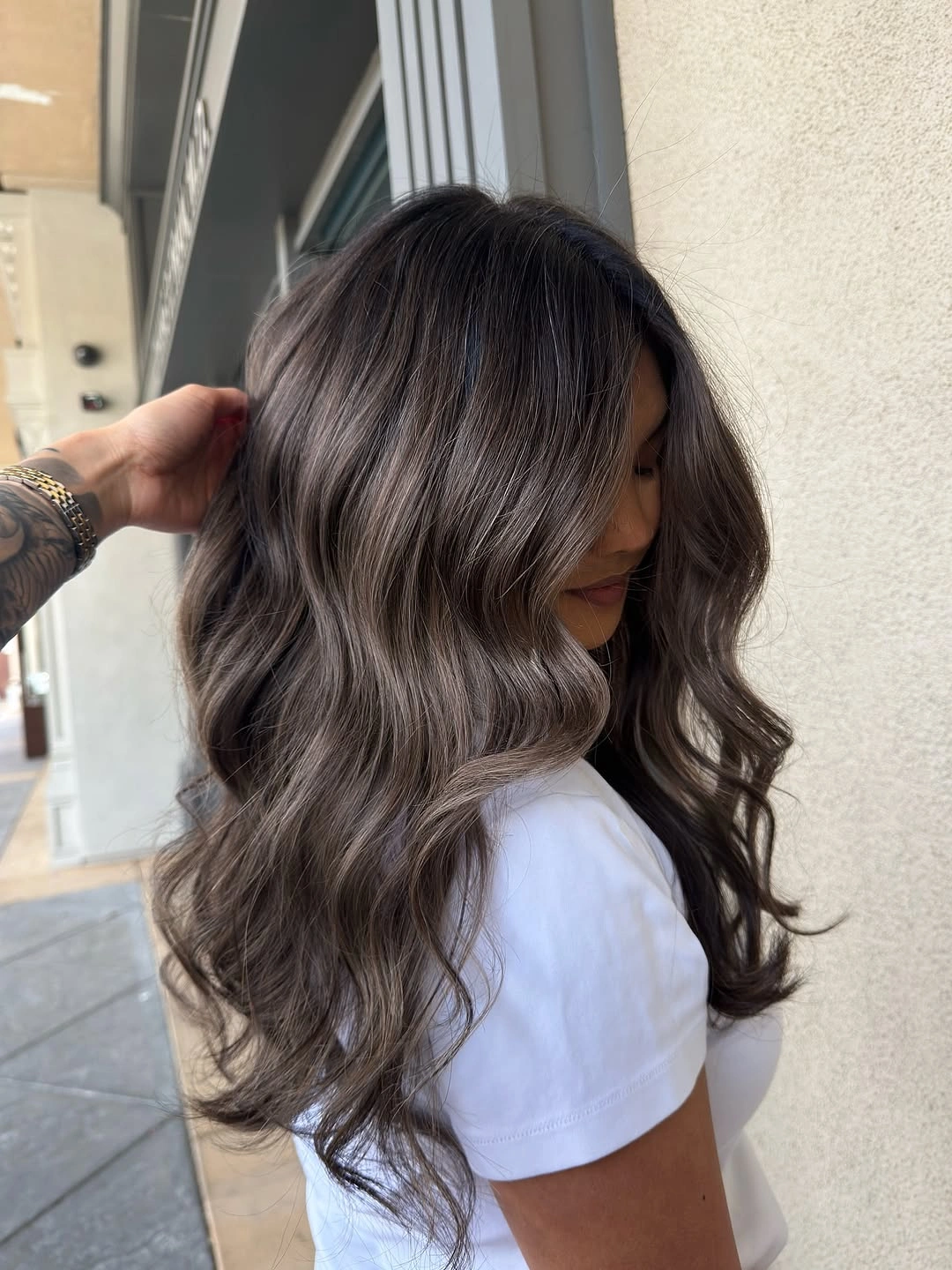 Hair Lowlights: Color Ideas and Inspiration Velvety Espresso Lowlights with Luxurious Glossy Movement