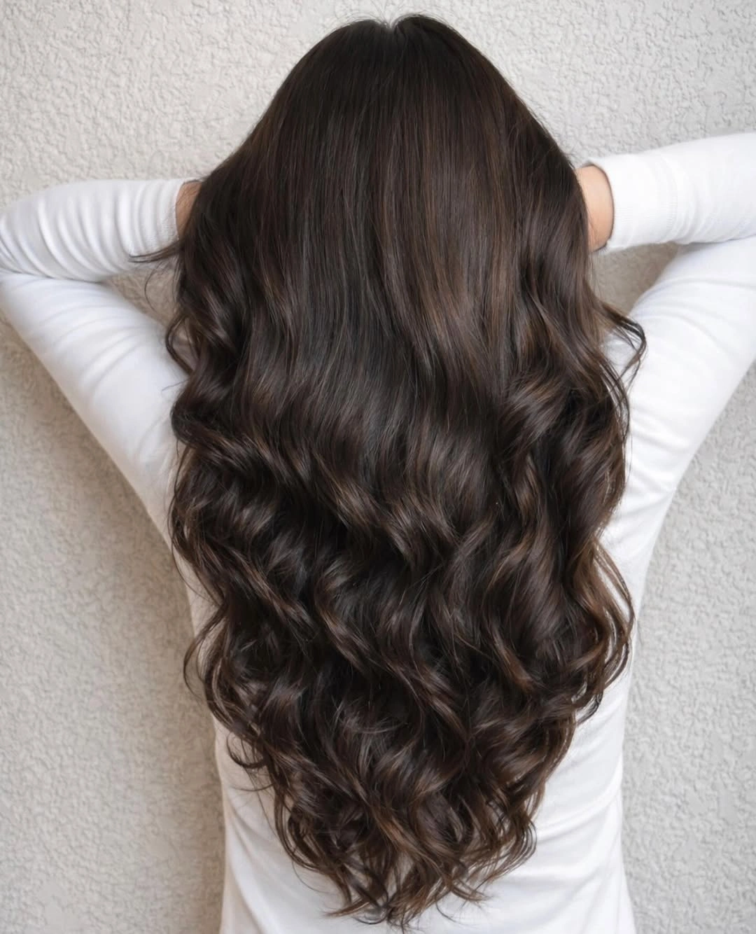 heatless curls hairstyle Deep Espresso Curls With Romantic Volume