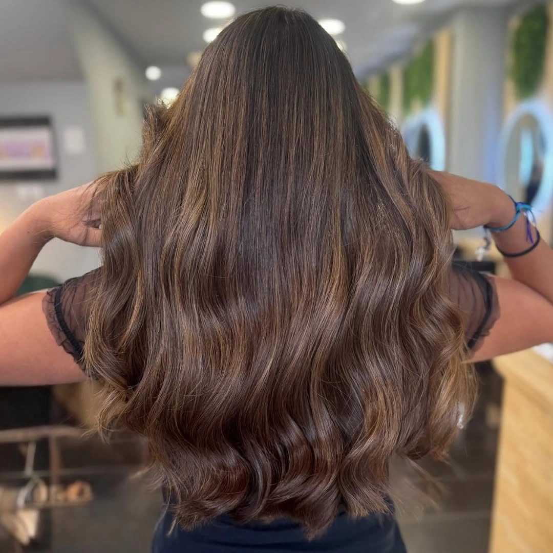 heatless curls hairstyle Chocolate Brown Ribbon Waves for Everyday Elegance