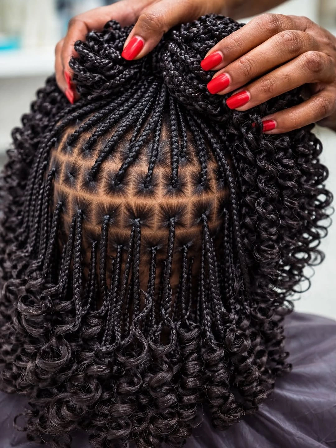 lemonade braid hairstyle Voluminous Boho Lemonade Braids With Curly Ends
