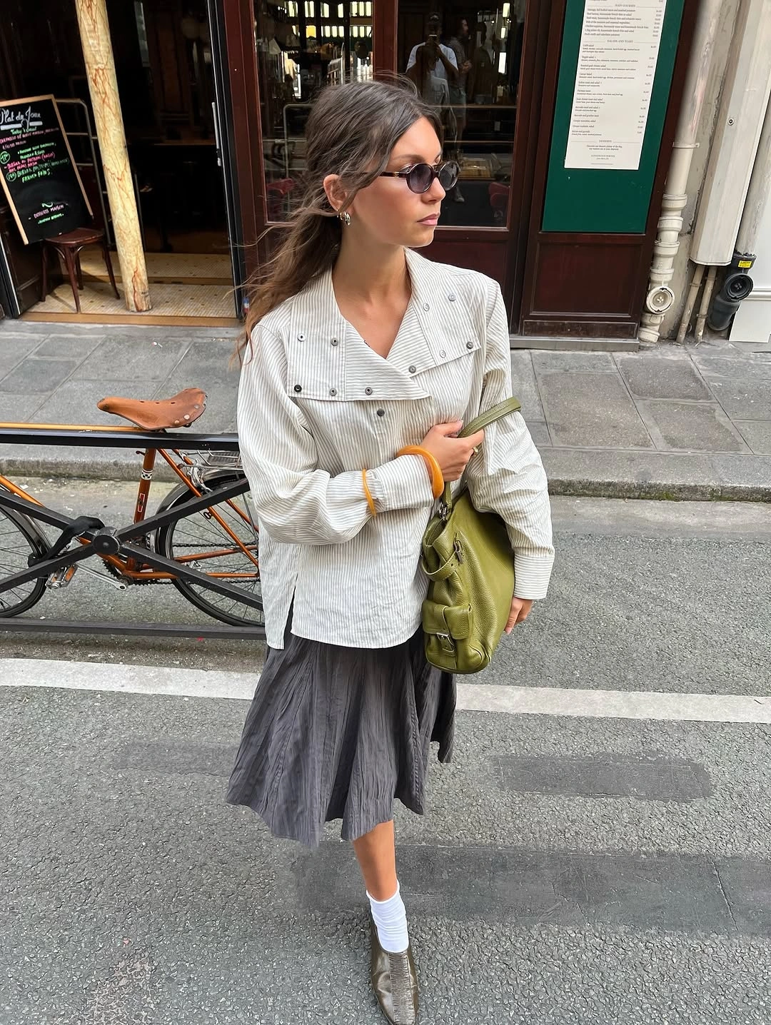 midi skirt fall outfit 2026 European Inspired Midi Skirt Styling With Relaxed Layers