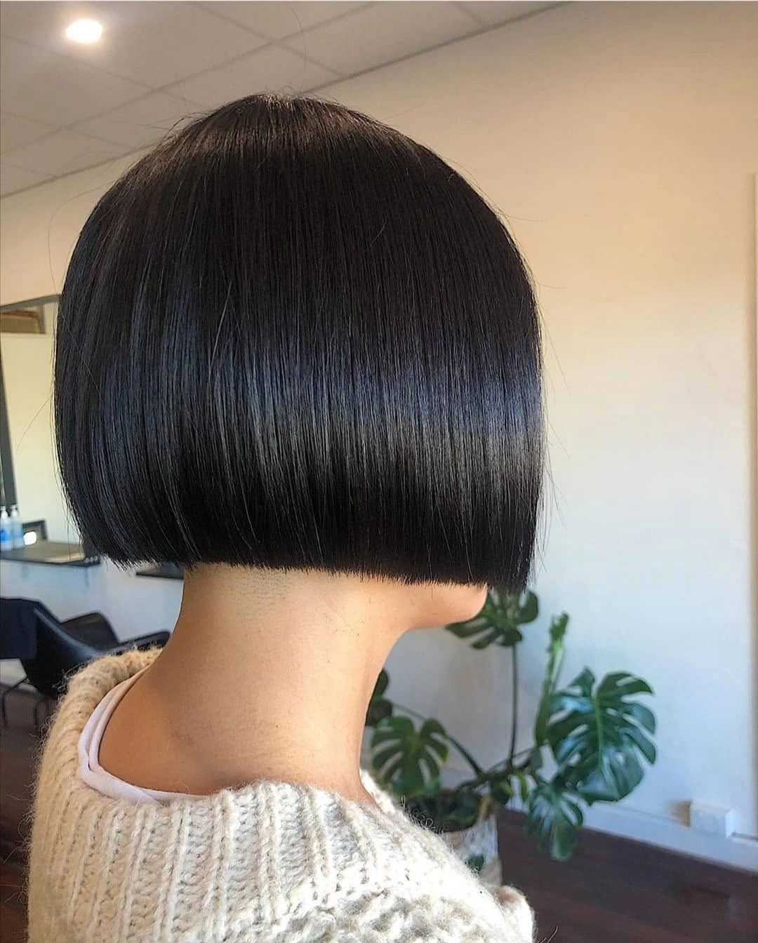 short bobbed hairstyle Rounded Glass Bob with Perfect Precision