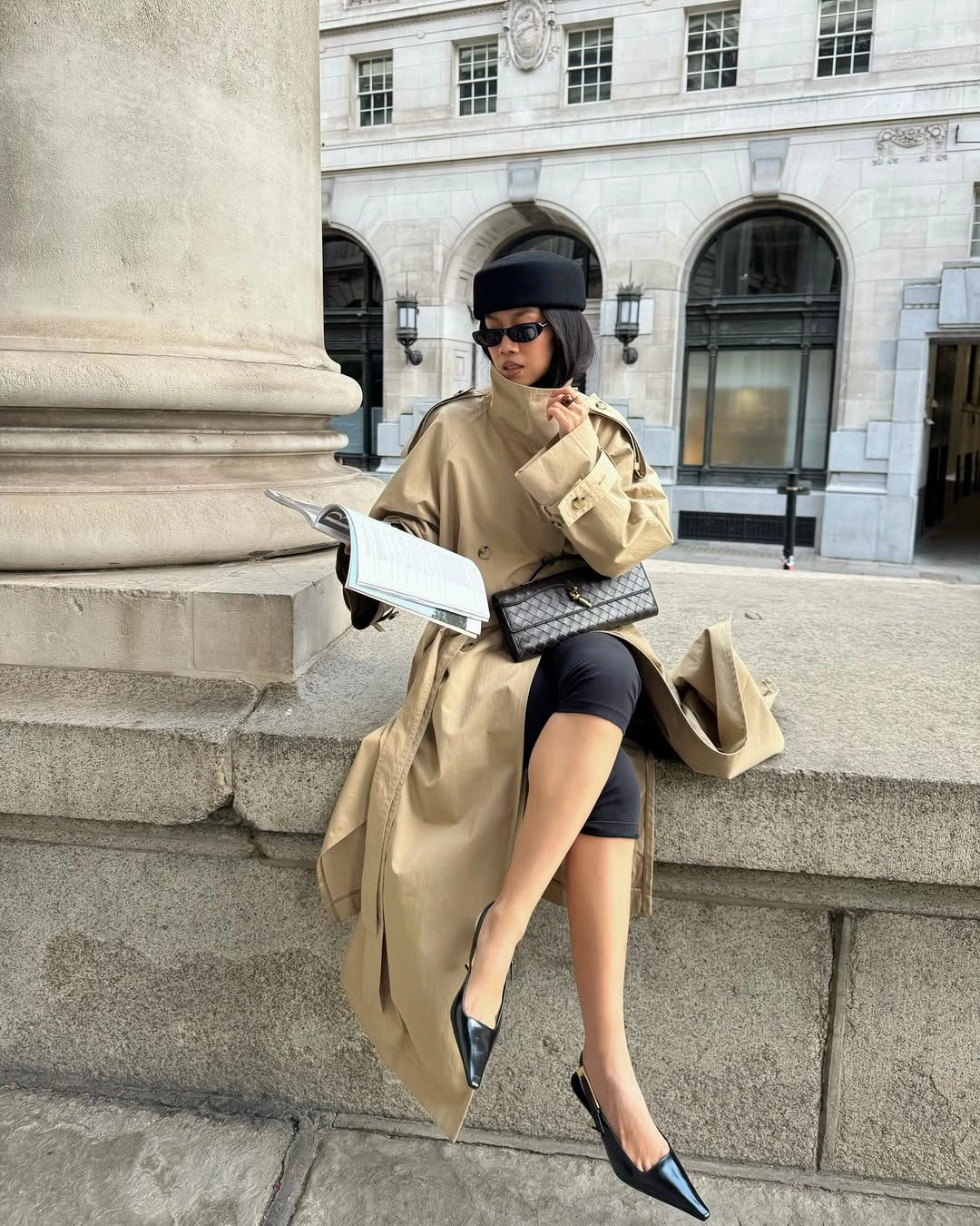 Trench coat fall outfits 2026 Tan Trench Coat With Polished Feminine Layers