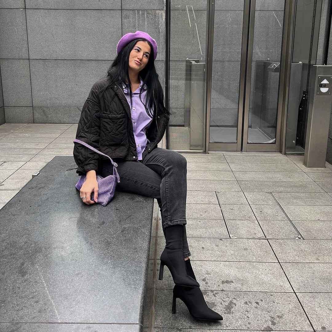 what are the best fall outfits for casual days? Add a Pop of Lavender to Everyday Fall Neutrals