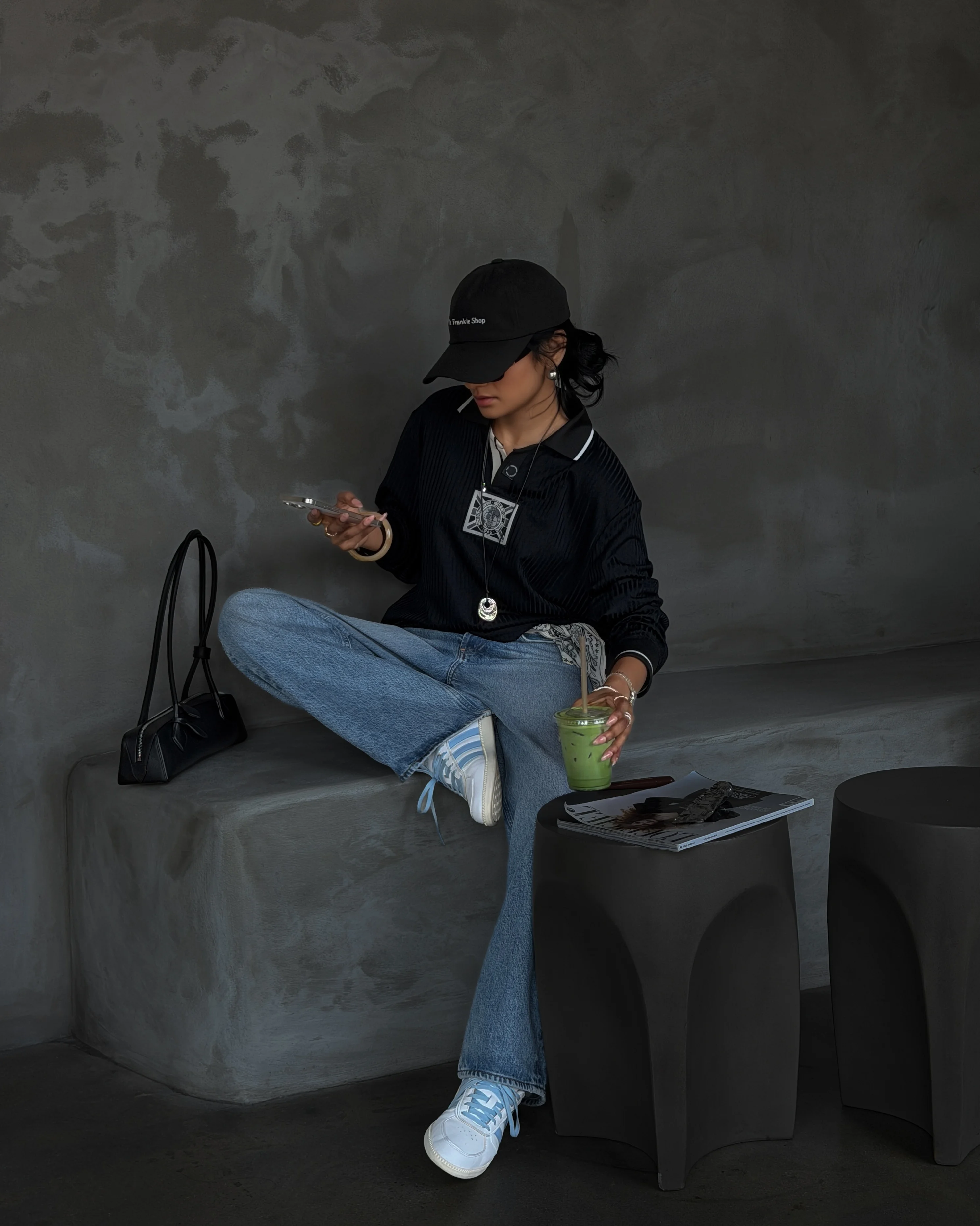 wide leg jeans outfit fall 2026 Sporty Wide Jeans Outfit With A Cool Girl Twist
