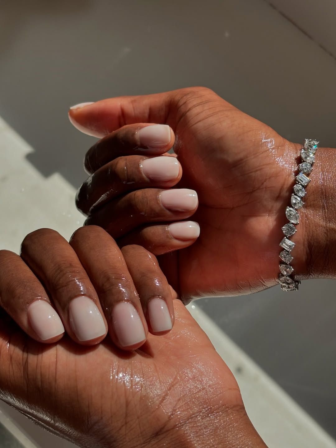 Classic French Manicure Short Square Nails Classic French Manicure Short Square Nails — Short Winter Square Nails
