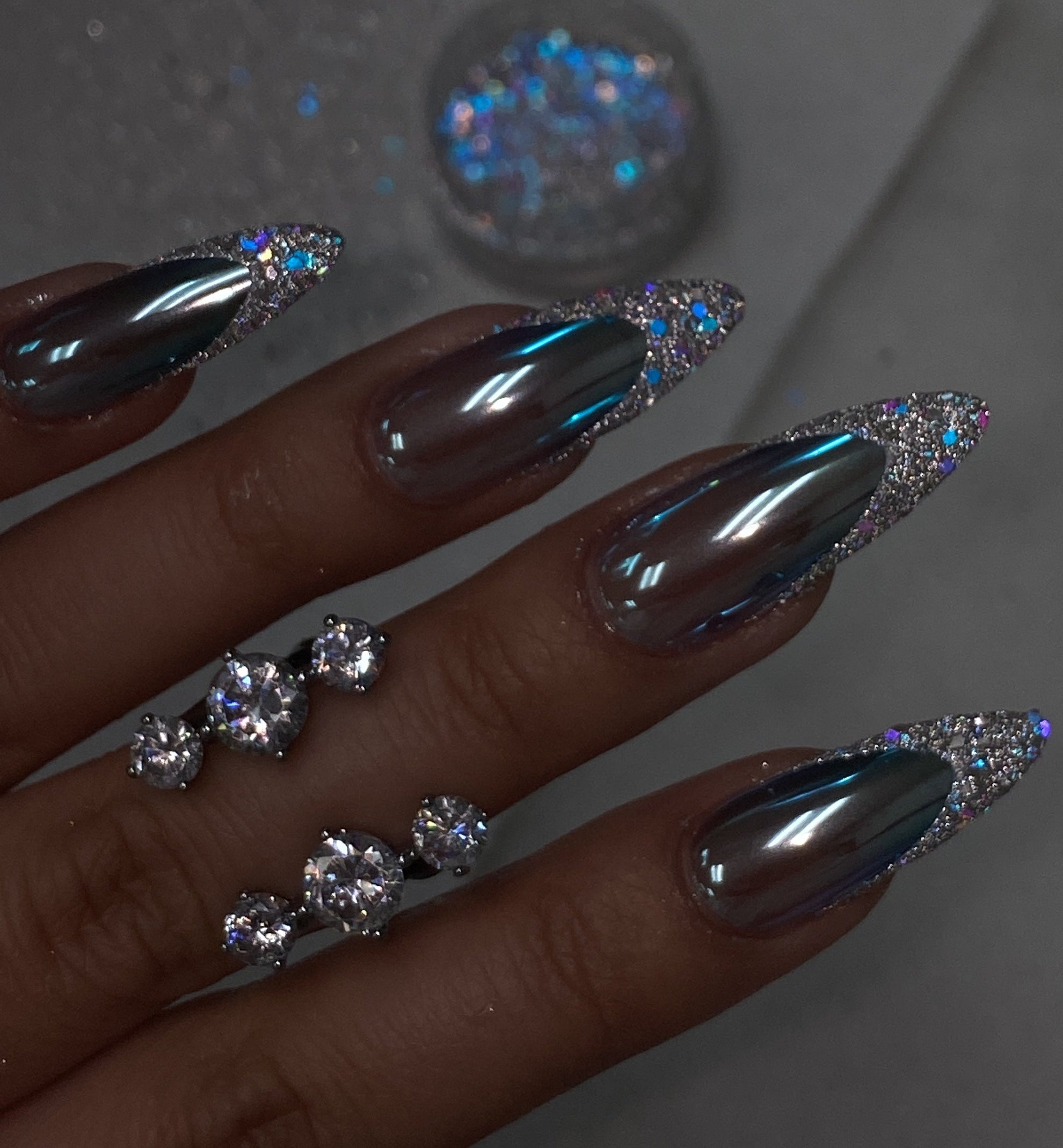 Moonlight Chrome 1 Iridescent Chrome Powder – Riya's Nails