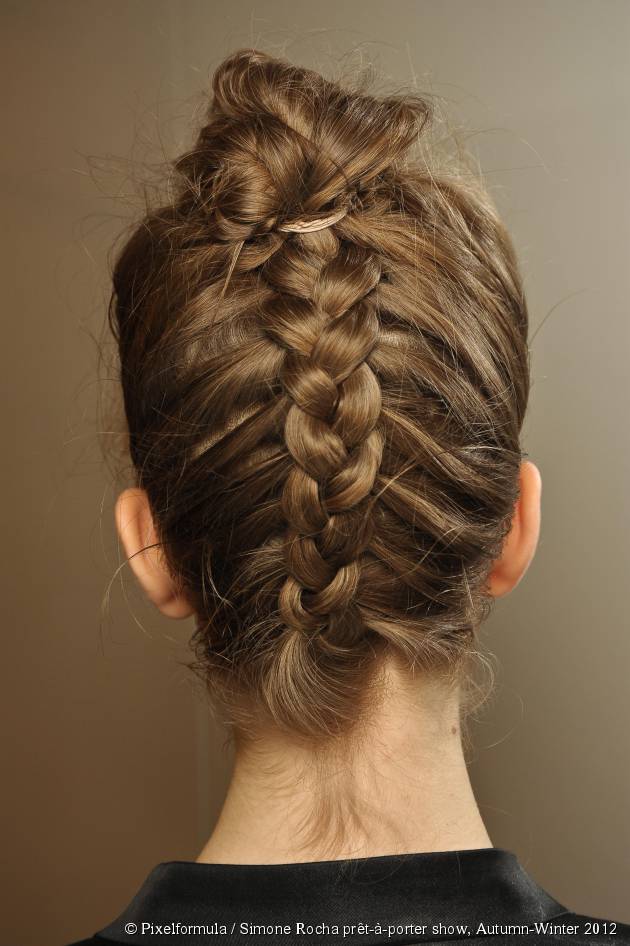 The braided French twist