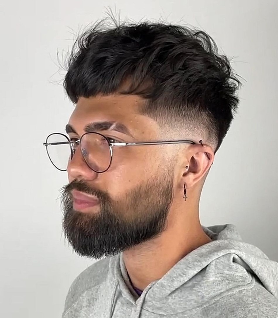 Spiky Textured Crop With Side Part — Winter Haircuts for Men