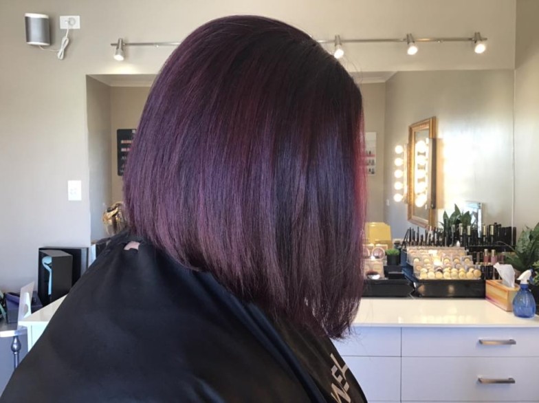 Vibrant Plum Burgundy Bob Vibrant Plum Burgundy Bob — Burgundy Hair Color