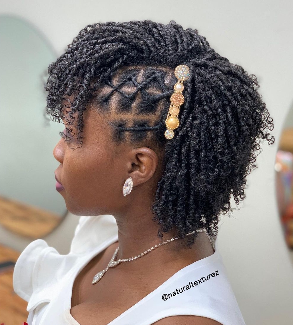 Short Textured Curly Cut — Winter Haircuts for Black Women