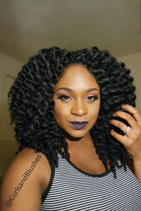 Layered Bob With Defined Twisted Curls — Winter Hairstyles for Black Women