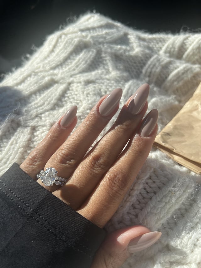Winter Visual Idea Winter Visual Idea — Winter Nude Nails