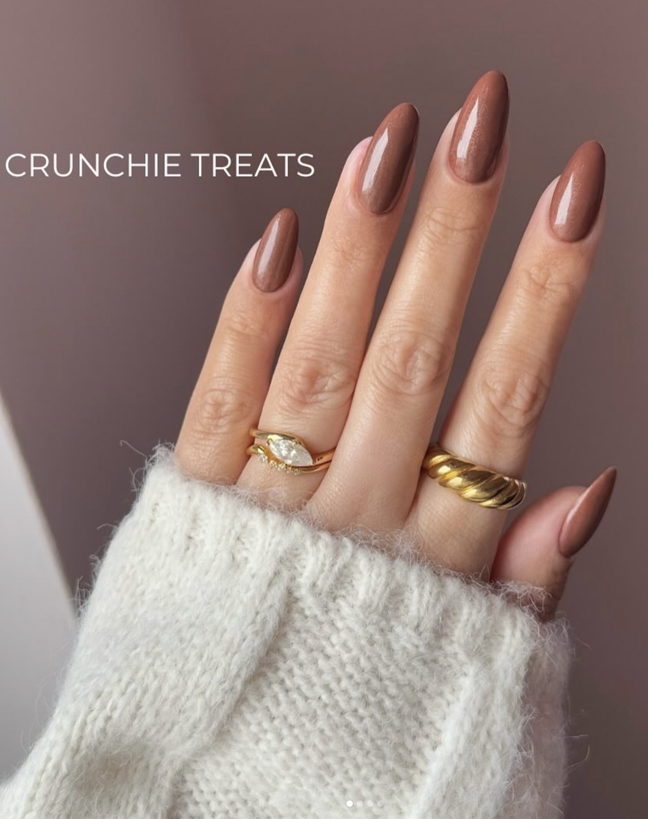 Glossy With Fine Shimmer Visual Idea Glossy With Fine Shimmer Visual Idea — Mocha Nails