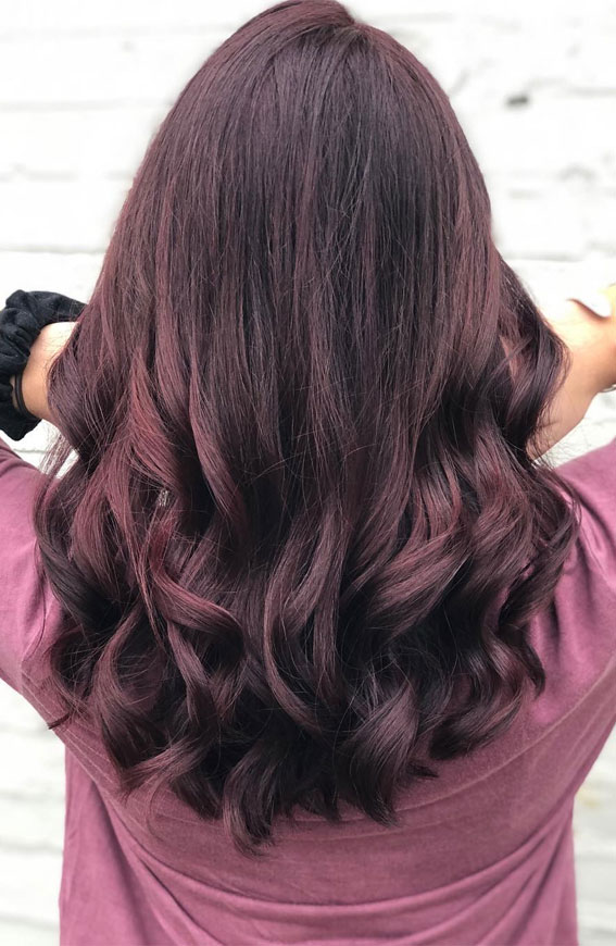 Deep Cherry Cola With Lighter Ends — Cherry Cola Hair Color