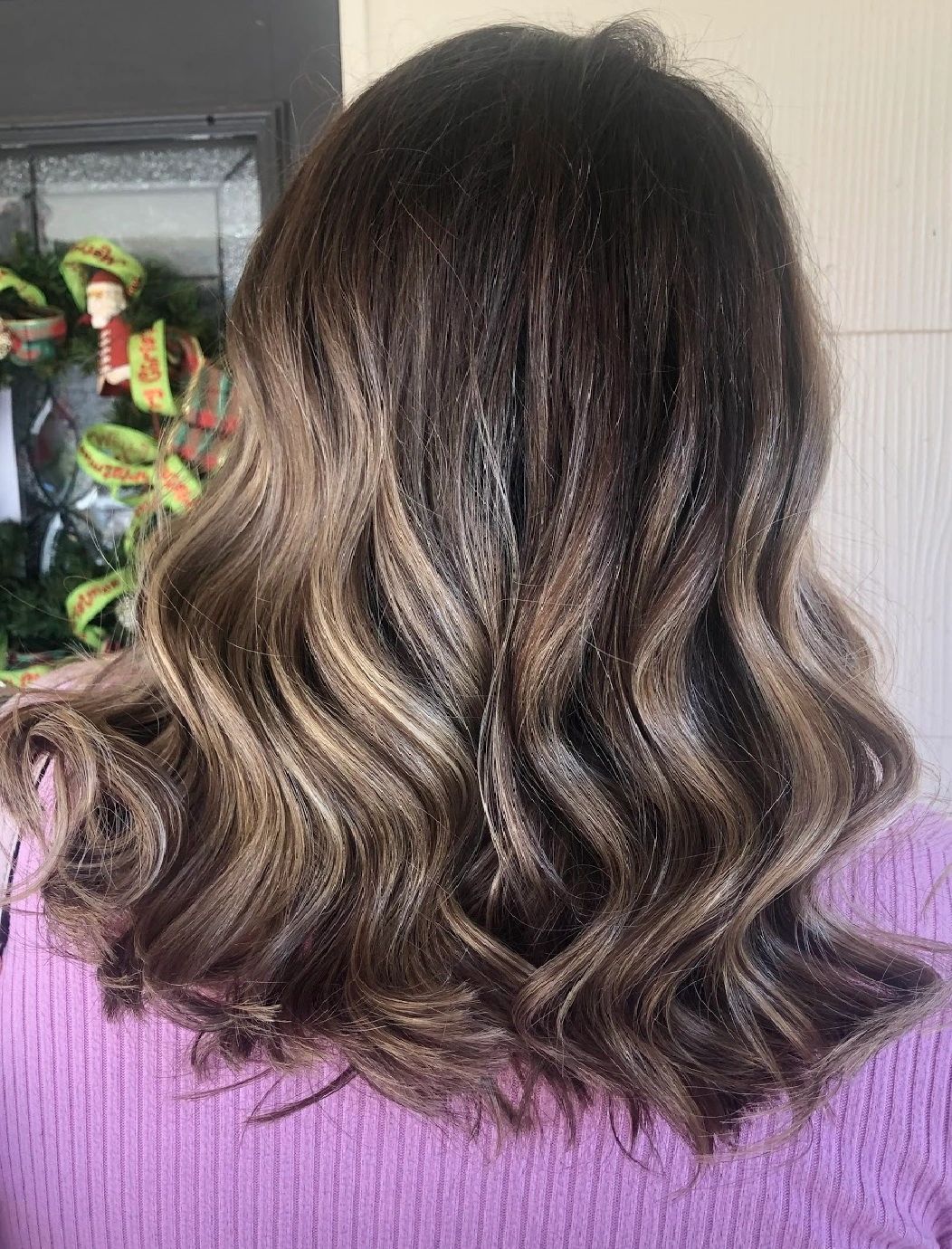 Collarbone Length With Ash Blonde Balayage Collarbone Length With Ash Blonde Balayage — Winter Balayage