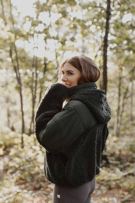 Outdoor Ready: Hooded Fleece Jacket with Contrasting Panels Outdoor Ready: Hooded Fleece Jacket with Contrasting Panels — Fleece Jacket Outfits