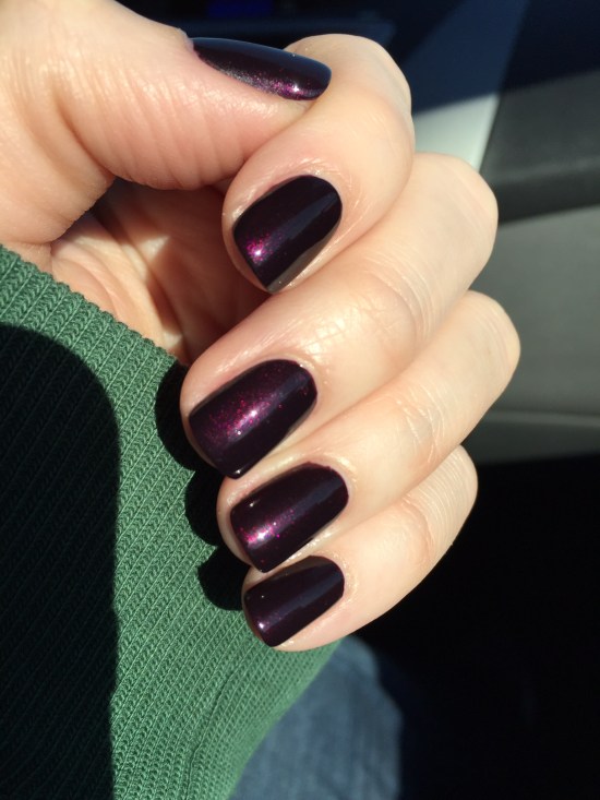 Shimmering Purple-Toned Cherry Nails Shimmering Purple-Toned Cherry Nails — Black Cherry Nails