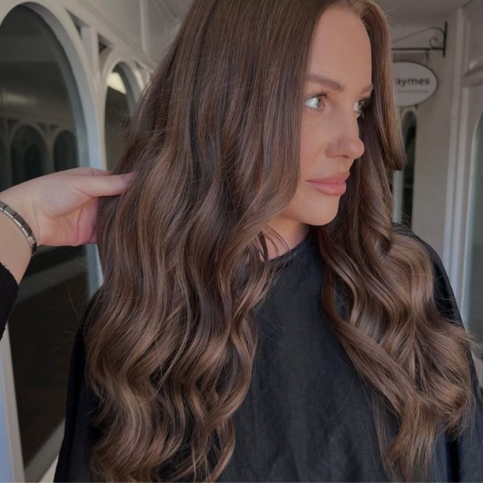 Ash Brown With Cool-Toned Highlights Ash Brown With Cool-Toned Highlights — Winter Brown Hair Colors