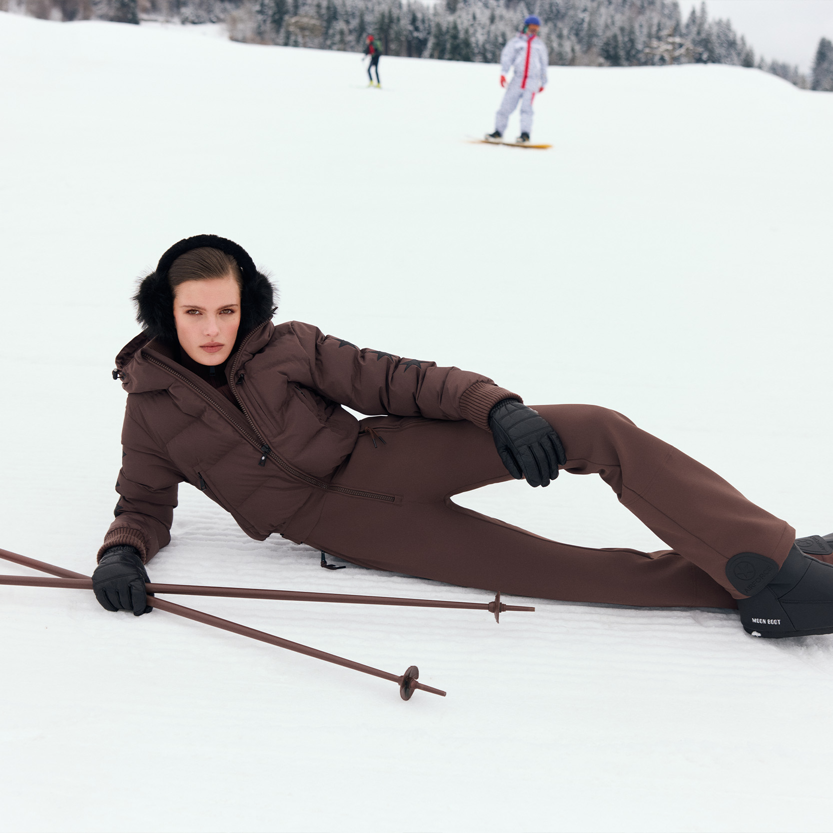 Puffer Knit Cuffs Outfit Idea Puffer Knit Cuffs Outfit Idea — Ski Outfits