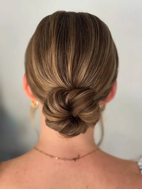 Low Braided Bun — Winter Date Night Hairstyles