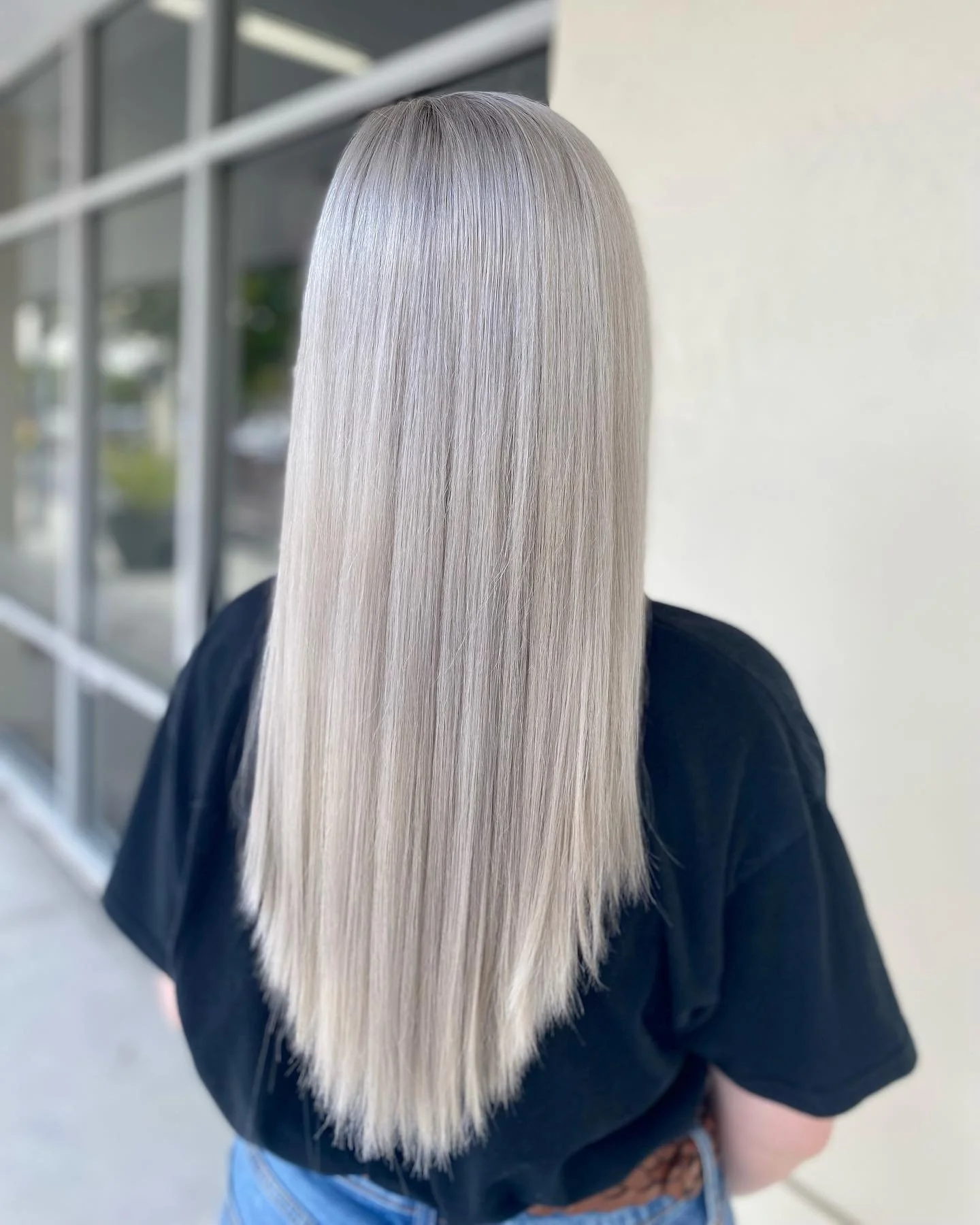 Long Ash Blonde With Platinum Highlights Long Ash Blonde With Platinum Highlights — Winter Haircuts for Straight Hair