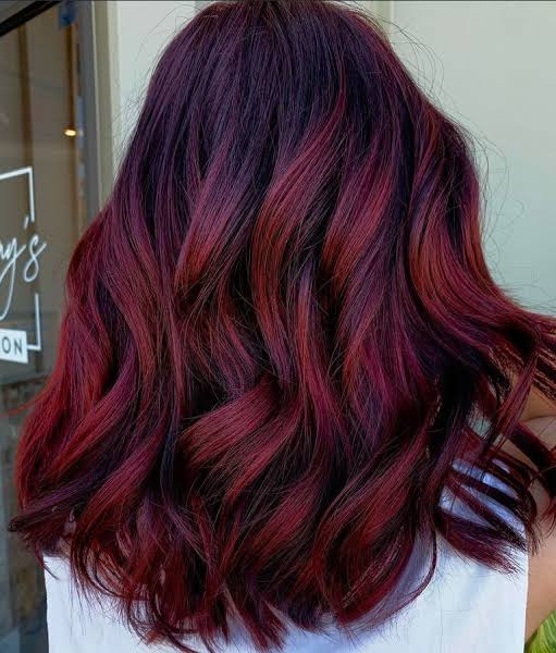 Dark Base To Deep Burgundy Ombre Dark Base To Deep Burgundy Ombre — Winter Ombre Hair