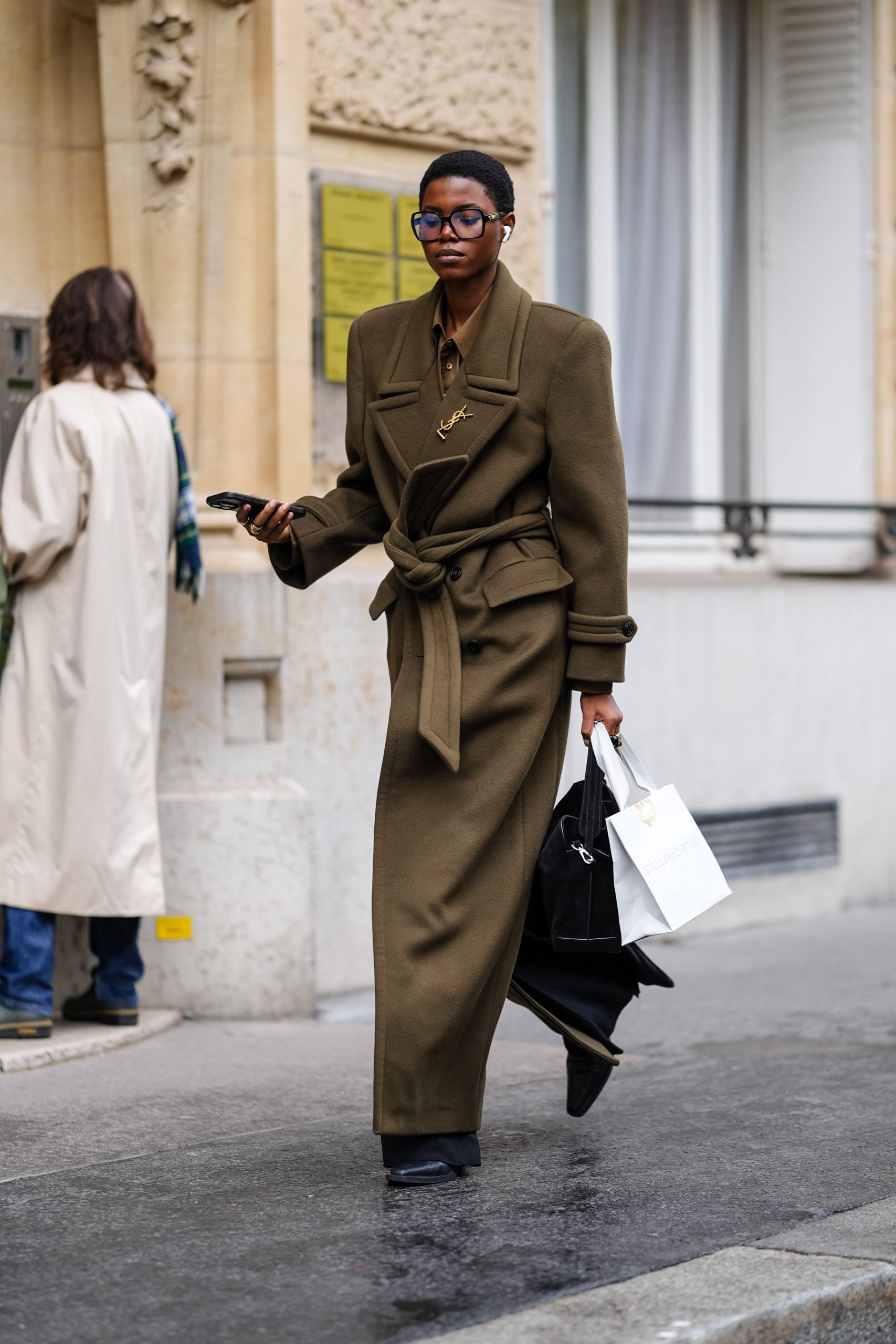 Maxi Belted Coat and Collared Shirt for a Fashion-Forward Statement — Classy Winter Outfits