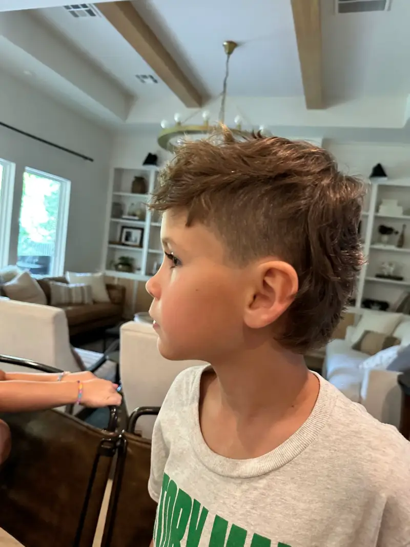 Collarbone Length Wavy Mullet Collarbone Length Wavy Mullet — Winter Haircuts for Boys