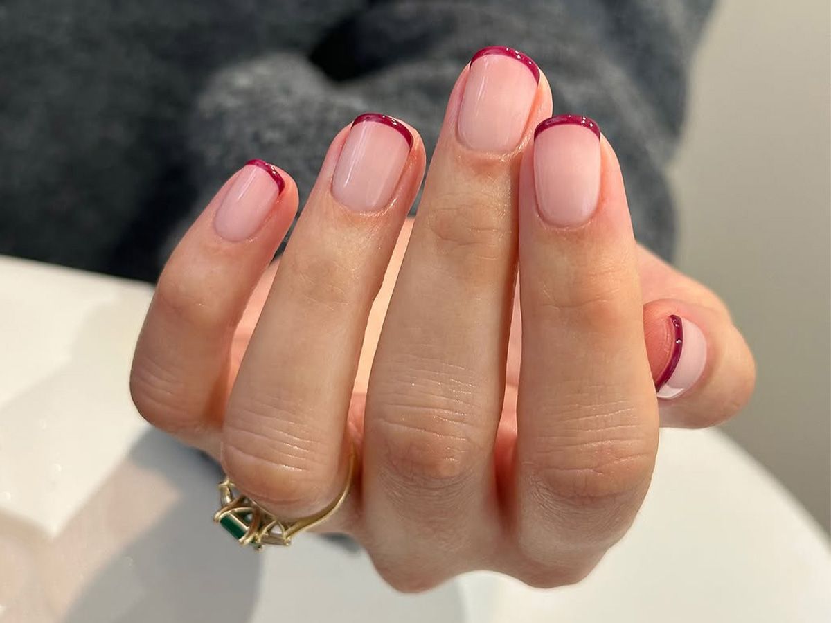 Short Oval Classic Red French Short Oval Classic Red French — January Nails