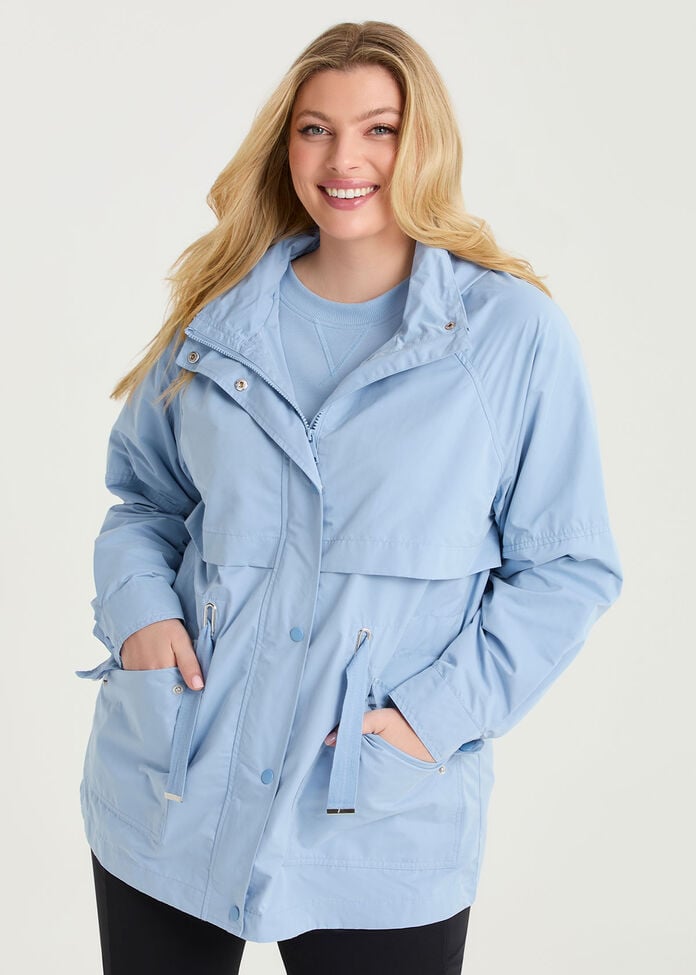 Belted Jacket with Leather Sleeves for Dressy Occasions — Parka Outfits